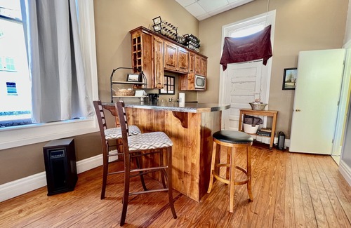 Bonnots Mill Apartment | Historic Bank Loft with Vault in Scenic River Town
