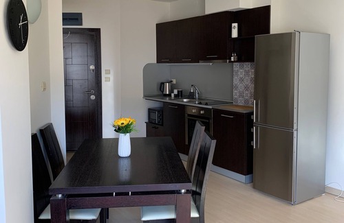 Kvartal Noviya Grad Apartment | Bansko Spacious Art Apartment with Mountain Views