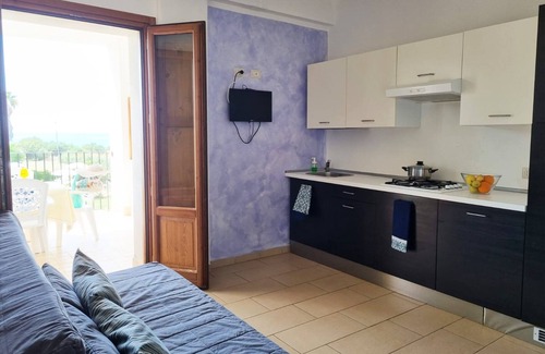 Capo Rizzuto Apartment | Scenic Barko Apartments Le Castella with Ocean View Terrace