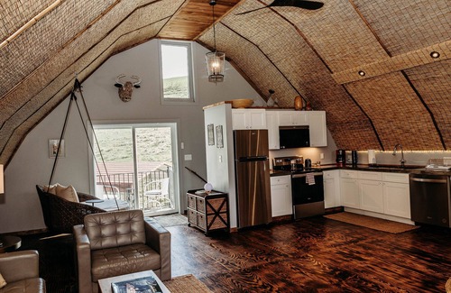 Sugar Grove Cabin | Unwind at Barn Vibes: Petting Zoo, Hot Tub & Spa Retreat