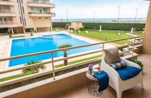 Furadouro Apartment | Elegant Barramares 3: Oceanfront Retreat with Pool