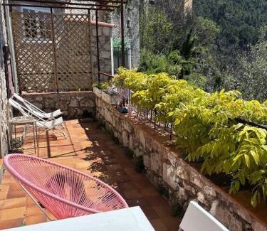 Peille House | Bastide Peille village panoramic view and garden