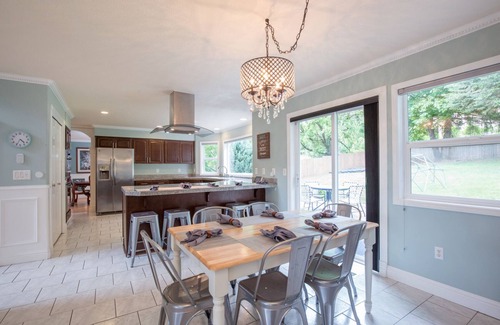 Battle Ground House | Top-Rated Battle Ground Vacation Home with Pool & Spa