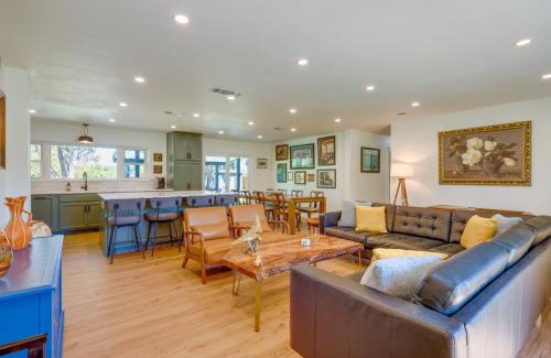 Johnson City House | Stylish Johnson City Home with Yard and Fire Pit for Families
