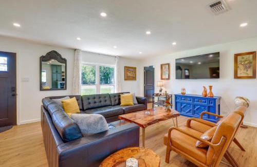 Johnson City House | Stylish Johnson City Home with Yard and Fire Pit for Families