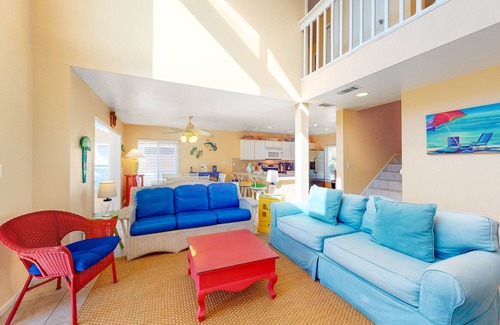 Plantation House | Beach Across the Street! Dog-Friendly Home w/Private Pool, AC, WiFi & Games!