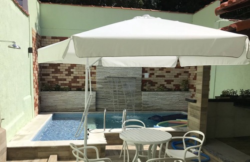 Praia Grande House | Beachfront Escape with Heated Pool in Diving Capital