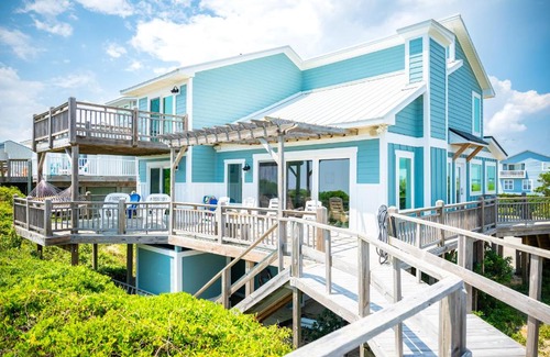 Caswell Beach House | Oceanfront Retreat at Beach Buzz by Oak Island Accommodations