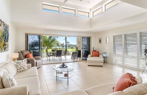 Yamba Villa | Idyllic Beach Escape with River Views and Family-Friendly Amenities
