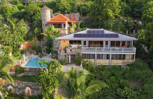 Great Cruz Bay Villa | Island Stone Beach Estate - Guest Rated 9.8 with Ocean Views