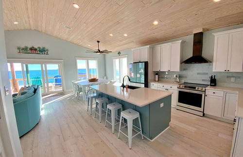 Southpointe House | Oceanfront Retreat with Private Pool & Pet Friendly Amenities