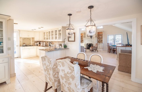 Tom Nevers House | Beach House: Oceanfront Getaway with Hot Tub & Firepit
