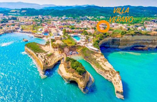 Sidari Villa | Beach Villa Verano: Private Pool & Oceanfront Elegance