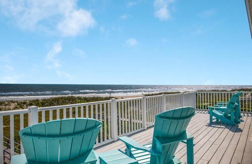 Yaupon Beach House | Oceanfront Bliss at Beach Walkers by Oak Island Accommodations