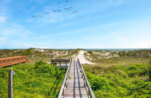 Yaupon Beach House | Oceanfront Bliss at Beach Walkers by Oak Island Accommodations