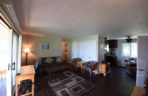 Mackinaw City House | Inviting Beachfront Cabin on Straits of Mackinac
