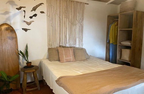 Garza House | Beachfront Eco Cabina with Private Beach & Ocean View