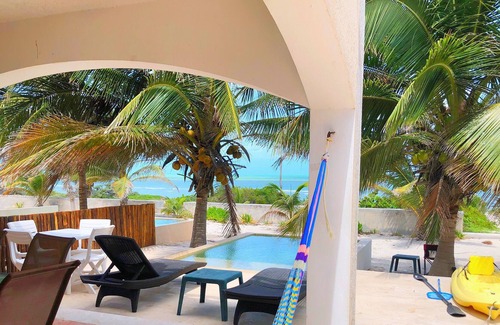Miramar House | BEACHFRONT House with pool in San Bruno, Progreso YUCATAN