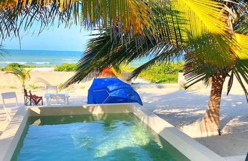 Miramar House | BEACHFRONT House with pool in San Bruno, Progreso YUCATAN