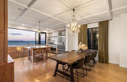 Papamoa Beach House | Scenic Beachfront Mediterranean Villa with Ocean View