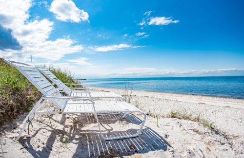 Wading River House | Beachfront Romance: Rustic Home with Private Beach Access