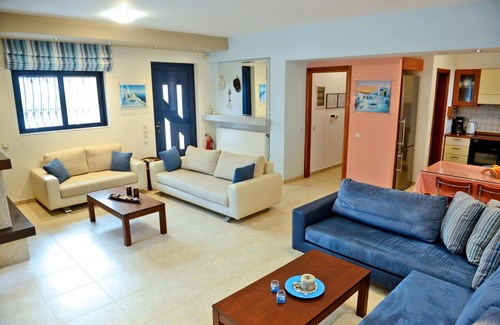 Lardos Villa | Beachfront Villa Angelia: Private Pool & Ocean View Retreat