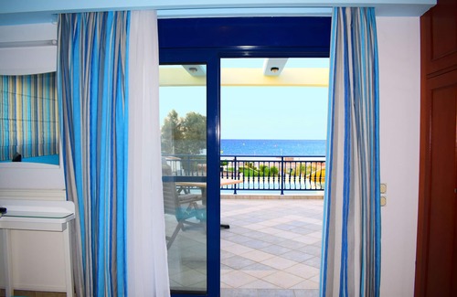 Lardos Villa | Beachfront Villa Angelia: Private Pool & Ocean View Retreat