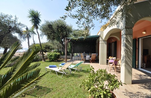 Barbati Apartment | Beachline Apt. with Garden, BBQ & Ocean Views - 10/10 Rated