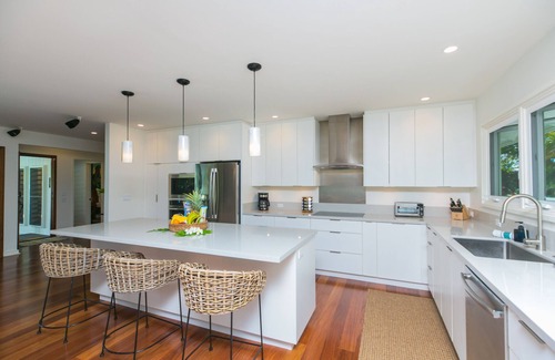Kailua House | Beachside Family Retreat with Pool and Oceanfront Views