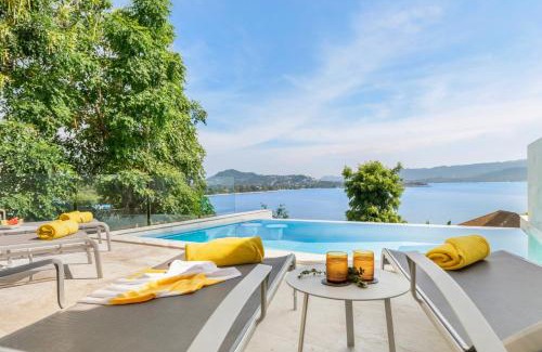 Moo 5 Villa | Beachside Villa at Sunset Cove Bay with Ocean and Mountain Views