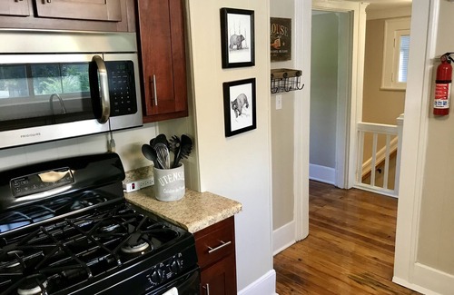 St. Elmo Improvement League Apartment | Bear House 1890: Cozy Getaway with Spa, Steps to Cafes