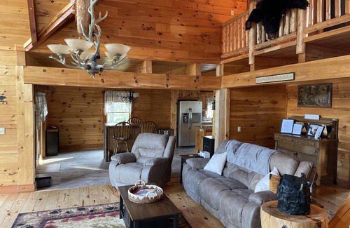 Dayton Cabin | Bear Villa Lodge: Nature Retreat with Spa & Hot Tub Amenities