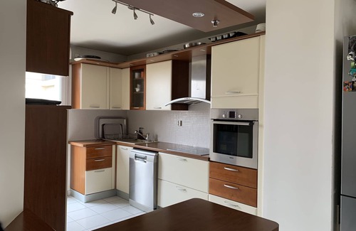 Faubourg de l'Arche Apartment | Elegant Duplex with Rooftop Terrace and Spa Amenities