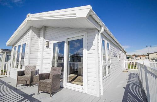 Hunstanton Cabin | Inviting 4 Berth Lodge with Decking at Manor Park, Hunstanton
