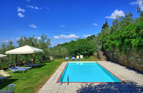 Greve in Chianti Apartment | Ideal Apartment with Pool & Panoramic Views near Greve In Chianti