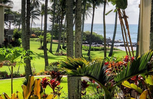 Wailua Condo | Oceanfront Getaway on Kauai's Beautiful Coconut Coast