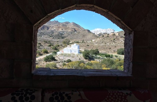 Mojacar Villa | Inviting Andalusian Cortijo with Oceanfront Pool Access