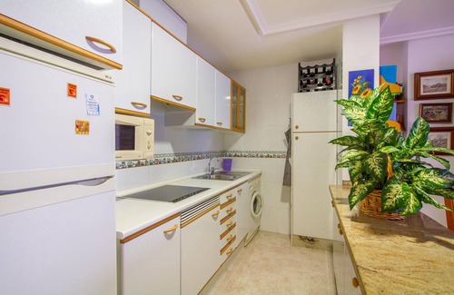 Santa Pola Apartment | Cozy Oceanfront Flat Steps from the Beach with Great Amenities