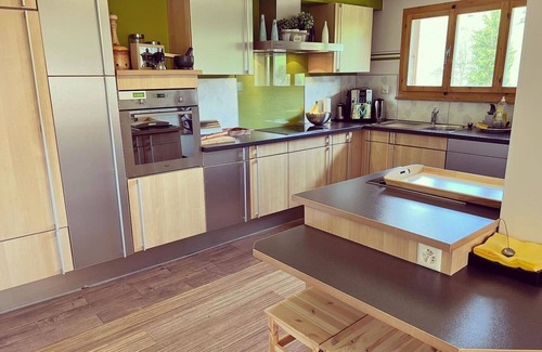 Ruedisbach Apartment | Spacious Apartment for 8: Hot Tub, Pets Welcome & WIFI