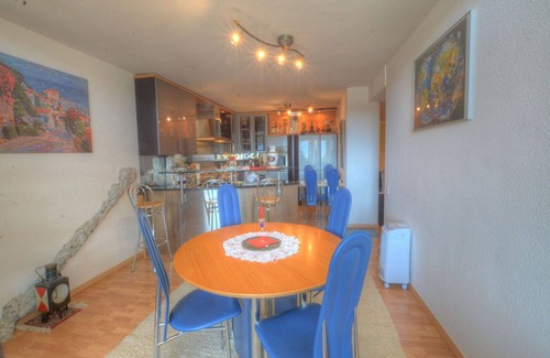 Ayent Apartment | Spacious Apartment for 8 with Hot Tub and Balcony Access