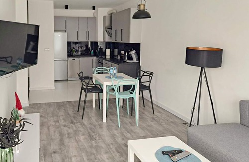 Koszalin Apartment | Discover a Cozy Retreat with Spa and Kitchen Amenities