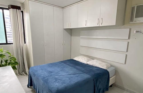 Jatiuca Apartment | Beautiful Bedroom and Living Room, one block from the beach and overlooking the sea!
