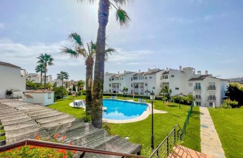 Castillo de Sabinillas Apartment | Serene Buganvillas Garden Property with Oceanfront Views