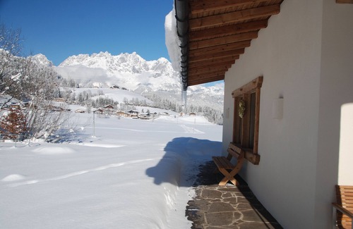 Reith bei Kitzbuehel Ski Chalet | Idyllic Chalet with Ocean View, Pool & Spa Amenities