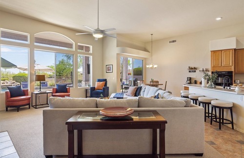 Desert View Village House | Exceptional Cave Creek Home with Pool and Hot Tub Retreat