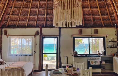 Ek Balam Village Cabin | Exclusive Beachfront Cottage with Ocean Views in Tulum