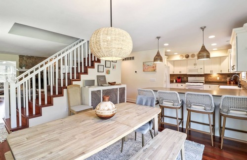 Harbert House | Cozy Cottage Steps from the Beach with Hot Tub & Spa