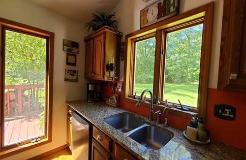 Saint Marys  Saint Joseph County House | Charming Country House with Hot Tub & Pet-Friendly Options