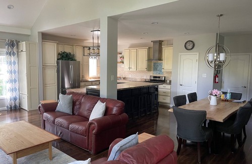 Bernardsville House | Serene Stay: Custom Home with Movie Room & Spa Amenities