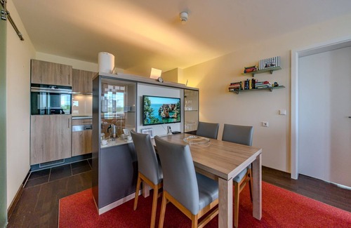 Wremen Apartment | Serene Apartment with Sauna & Balcony at Resort Deichgraf